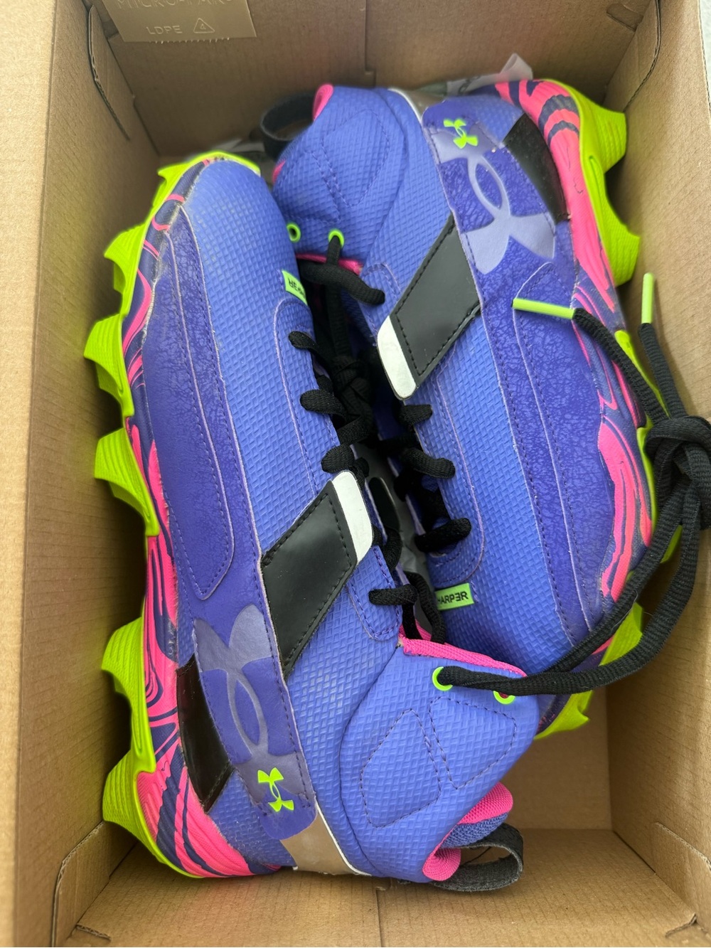 Under Armour Kids' Bryce Harper Mad House Baseball Cleats 6Y